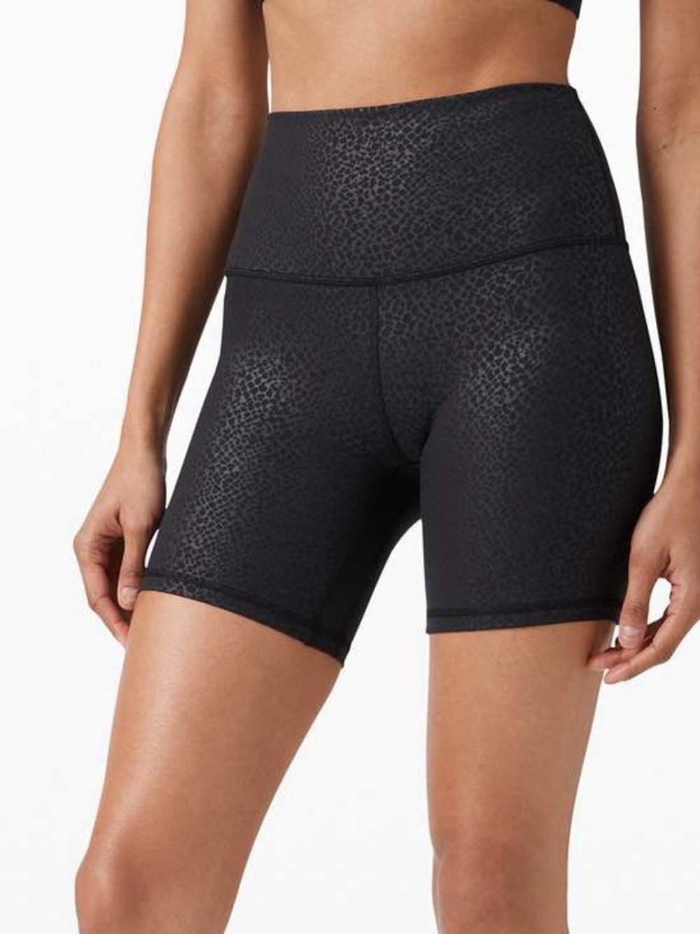 Lululemon Align High-Rise Short 6” Formulate Emboss Black Size 10